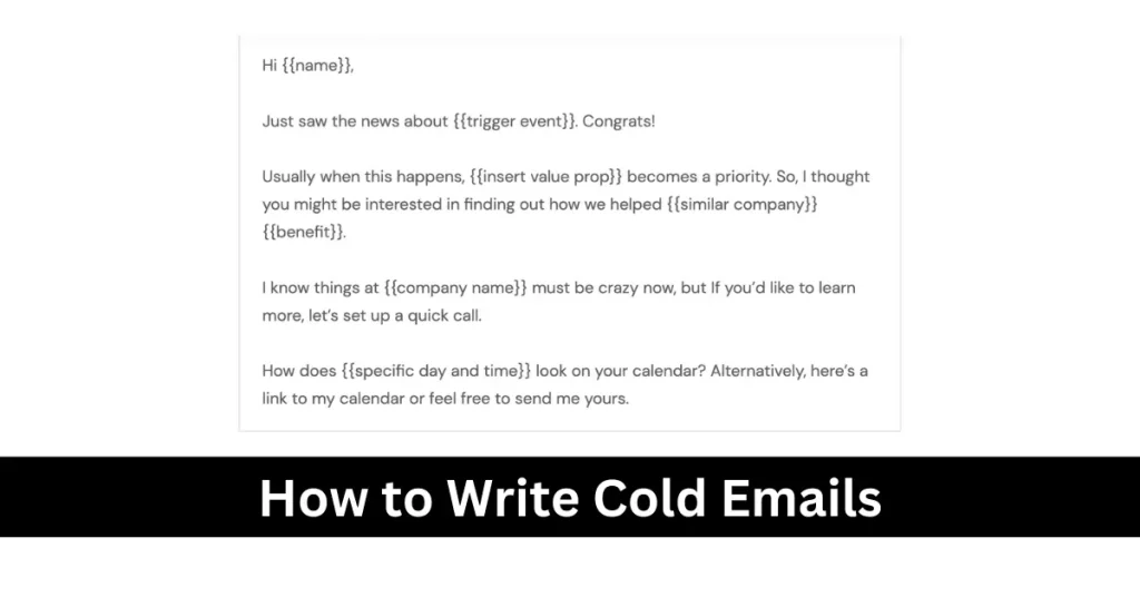 How to Write Cold Emails